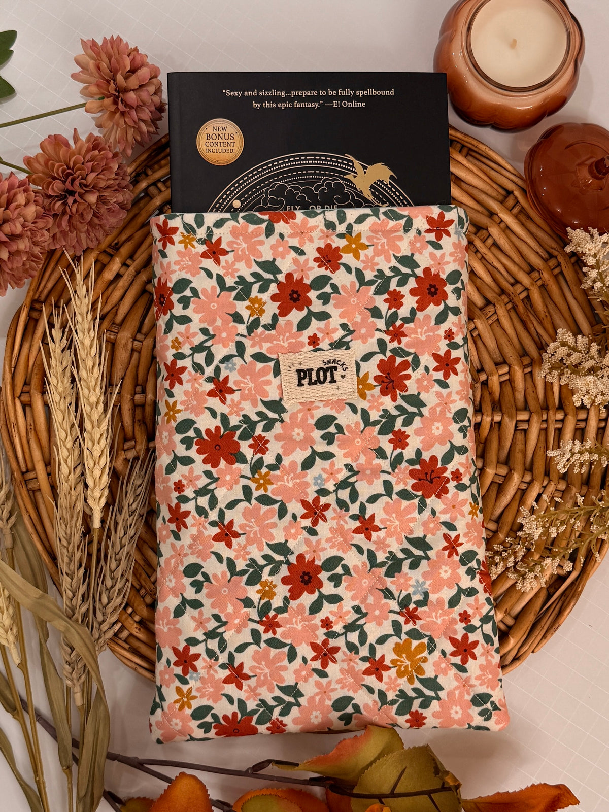 Pink Myrtle Book Sleeve